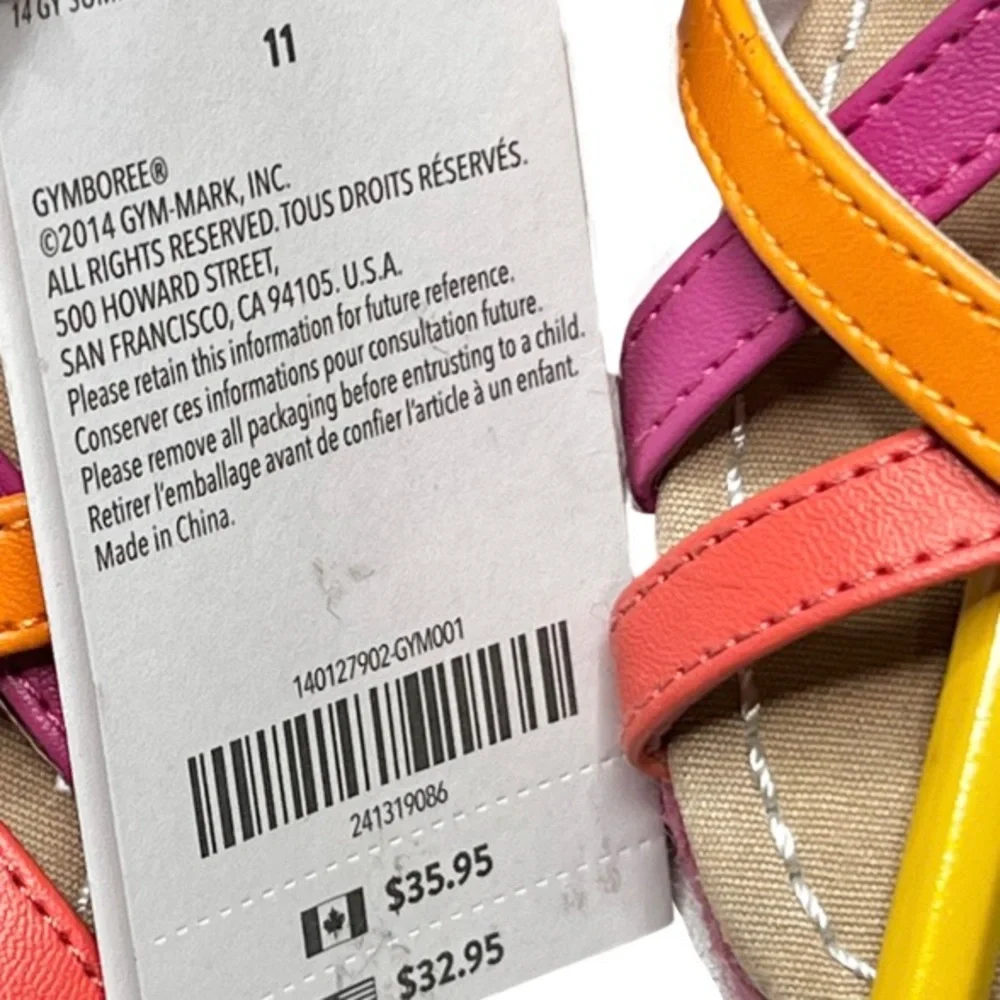 Gymboree neon espadrilles